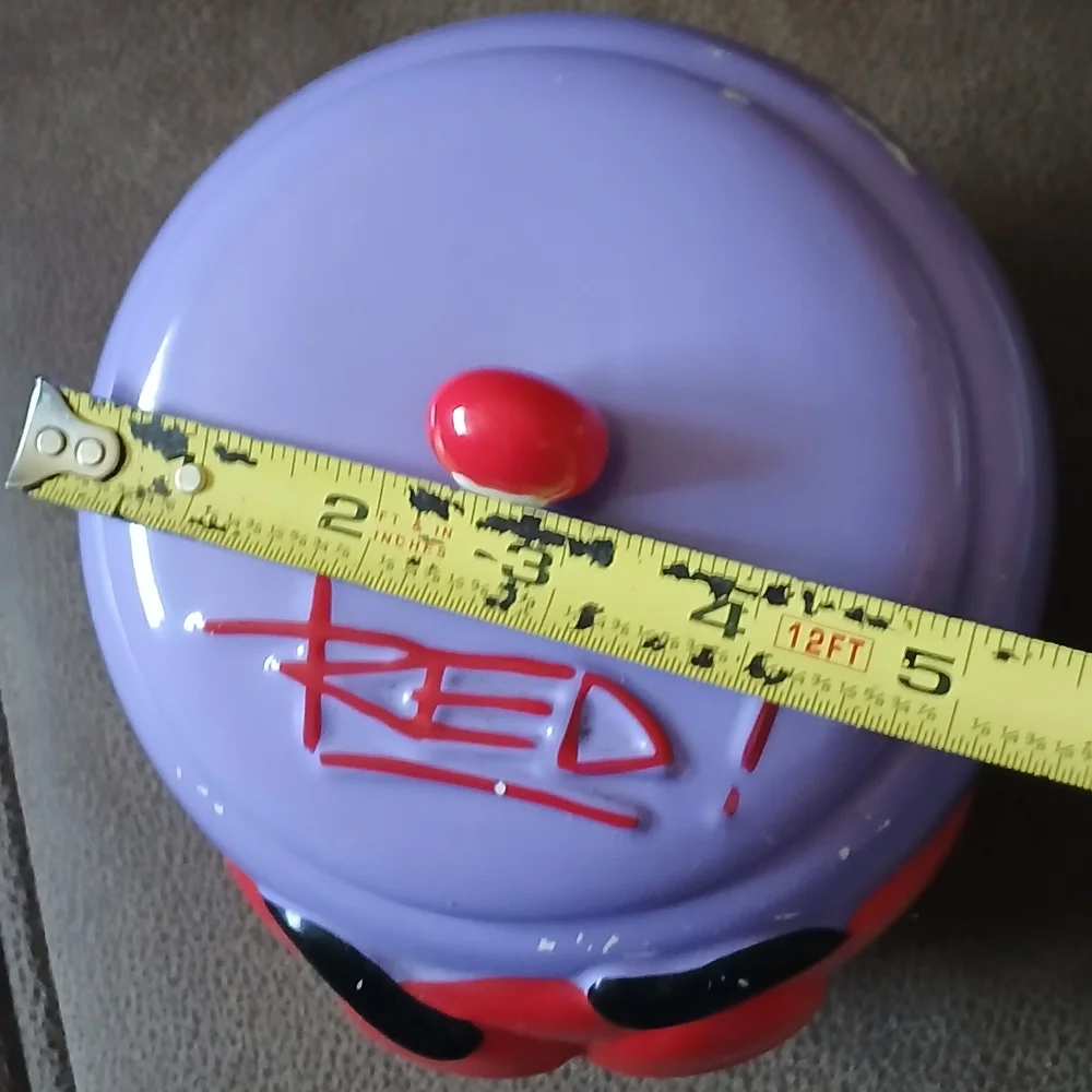 M&M's Red Character Purple Canister Food Storage Container